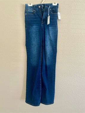 Good American Dark Blue Wide-Leg High-Rise Jeans NWT!